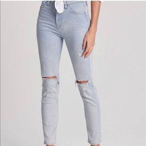 🍑New hudson holly high rise skinny ankle jeans